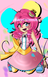 Size: 500x800 | Tagged: safe, artist:angiiaikukki, pinkie pie, human, g4, female, humanized, solo