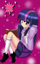 Size: 500x800 | Tagged: safe, artist:angiiaikukki, twilight sparkle, human, g4, female, humanized, solo