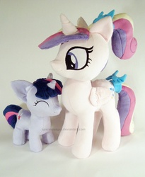 Size: 982x1200 | Tagged: safe, artist:planetplush, princess cadance, twilight sparkle, g4, filly, irl, photo, plushie, young