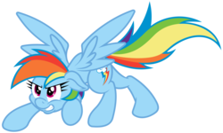 Size: 6000x3611 | Tagged: safe, artist:davidfg4, rainbow dash, pony, g4, absurd resolution, female, simple background, solo, transparent background, vector