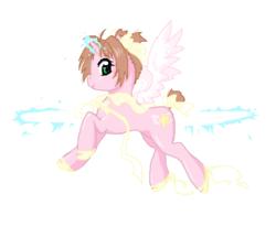 Size: 932x764 | Tagged: safe, artist:drkarayua, cardcaptor sakura, ponified, sakura kinomoto