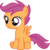 Size: 7000x7027 | Tagged: safe, artist:kamyk962, scootaloo, pegasus, pony, g4, absurd resolution, blank flank, female, filly, foal, simple background, sitting, solo, spread wings, transparent background, vector, wings