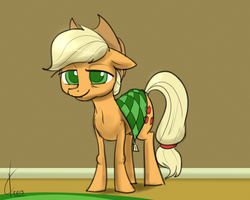 Size: 1000x800 | Tagged: safe, artist:valcron, applejack, earth pony, pony, g4, elderly, female, old, older, older applejack, solo