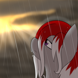 Size: 1500x1500 | Tagged: safe, artist:silverfox057, oc, oc only, rain, sun