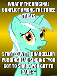 Size: 625x833 | Tagged: safe, chancellor puddinghead, lyra heartstrings, g4, conspiracy lyra, exploitable meme, meme