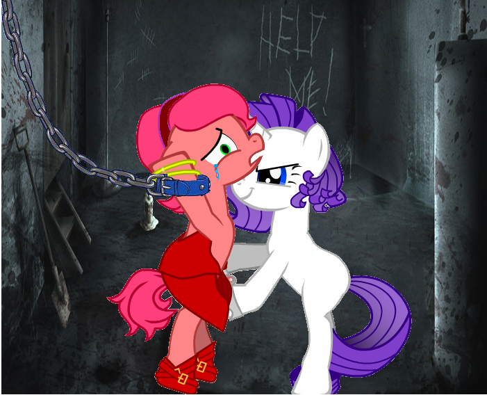 232409 - explicit, grimdark, rarity, earth pony, pony, unicorn, pony  creator, 1000 hours in ms paint, abuse, alternate hairstyle, amy rose,  amybuse, bdsm, bipedal, bondage, bracelet, crappy art, crossover, crying,  duo, duo