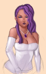 Size: 1395x2247 | Tagged: dead source, safe, artist:dclzexon, rarity, human, g4, humanized, jewelry, necklace, solo