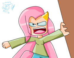 Size: 964x768 | Tagged: safe, artist:gi203, fluttershy, human, g4, eared humanization, humanized, ms paint