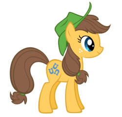 Size: 1532x1460 | Tagged: safe, artist:durpy, color edit, applejack, caramel, toffee, pony, g4, hat, rule 63, simple background, solo, transparent background, vector