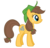 Size: 1532x1460 | Tagged: safe, artist:durpy, color edit, applejack, caramel, toffee, pony, g4, hat, rule 63, simple background, solo, transparent background, vector