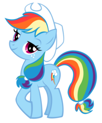 Size: 1496x1810 | Tagged: safe, artist:durpy, applejack, rainbow dash, pony, g4, female, recolor, simple background, solo, transparent background, vector
