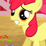 Size: 160x160 | Tagged: safe, screencap, apple bloom, g4, the last roundup, animated, female