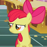 Size: 160x160 | Tagged: safe, screencap, apple bloom, call of the cutie, g4, animated, cropped, female, screaming