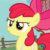 Size: 160x160 | Tagged: safe, screencap, apple bloom, call of the cutie, g4, animated, cropped, female
