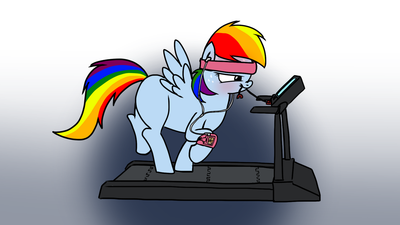pegasus, pony, fanfic:my little dashie, rainbow dash presents, exercise, fa...