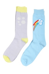 Size: 700x1049 | Tagged: safe, derpy hooves, rainbow dash, pegasus, pony, g4, clothes, female, mare, merchandise, socks