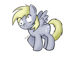 Size: 673x545 | Tagged: safe, artist:darksteellycaon, derpy hooves, pegasus, pony, g4, chibi, female, mare, solo