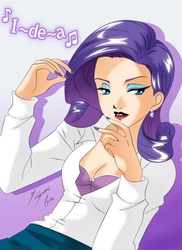 Size: 2953x4064 | Tagged: safe, artist:shinta-girl, rarity, human, g4, female, humanized, solo