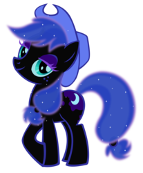 Size: 1496x1810 | Tagged: safe, artist:durpy, color edit, applejack, nightmare moon, pony, g4, female, simple background, solo, transparent background, vector