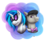 Size: 966x827 | Tagged: safe, artist:shrineheart, dj pon-3, octavia melody, vinyl scratch, earth pony, pony, unicorn, g4, duo, duo male, male, octavius, record scrape, rule 63, shrineheart