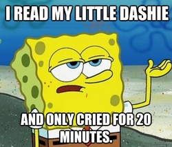 Size: 625x532 | Tagged: safe, fanfic:my little dashie, barely pony related, fanfic, image macro, male, no weenies allowed, spongebob squarepants, spongebob squarepants (character)