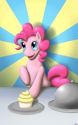 Size: 708x1129 | Tagged: safe, artist:shrineheart, pinkie pie, g4, cupcake, cute, shrineheart