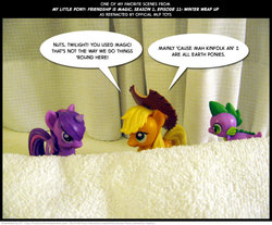 Size: 1024x846 | Tagged: safe, artist:kturtle, comic, irl, my favorite scenes, photo, toy