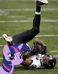 Size: 402x512 | Tagged: safe, twilight sparkle, g4, american football, baltimore ravens, jacoby jones, nfl, ravens, super bowl, super bowl xlvii, twiface