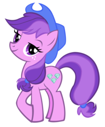 Size: 1496x1810 | Tagged: safe, artist:durpy, color edit, amethyst star, applejack, sparkler, pony, g4, female, hat, simple background, solo, transparent background, vector