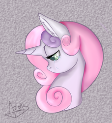 Size: 1145x1253 | Tagged: safe, artist:arnachy, sweetie belle, g4, crying, sad