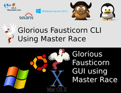 Size: 1650x1275 | Tagged: safe, oc, oc only, oc:fausticorn, glorious master race, gnu, linux, mac os, mac os x, master race, meta, microsoft, microsoft windows, operating system, solaris, text, ubuntu, windows 8, windows server 2012