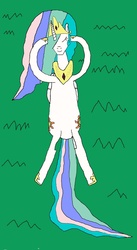 Size: 1091x1997 | Tagged: safe, artist:red-supernova64, princess celestia, pony, g4, female, grass, relaxing, smiling, solo