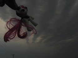 Size: 1280x960 | Tagged: safe, rarity, g4, cloud, cloudy, findlay, irl, mcdonald's happy meal toys, ohio, overcast, photo, toy