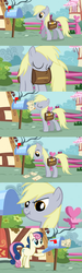 Size: 500x1660 | Tagged: safe, bon bon, derpy hooves, sweetie drops, pegasus, pony, g4, comic, female, letter, mare, property damage, scrunchy face