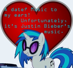 Size: 600x557 | Tagged: safe, dj pon-3, vinyl scratch, g4, lasty's hearts, simple, valentine