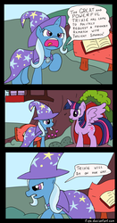 Size: 699x1334 | Tagged: safe, artist:tifu, trixie, twilight sparkle, alicorn, pony, unicorn, g4, comic, female, get, index get, mare, spread wings, twilight sparkle (alicorn)