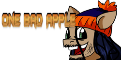 Size: 568x282 | Tagged: dead source, safe, artist:alex-heberling, g4, one bad apple, bum review, chester a. bum