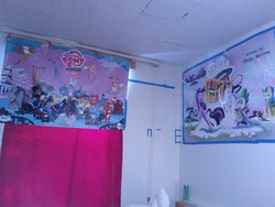 Size: 1632x1224 | Tagged: safe, spike, twilight sparkle, pony, unicorn, g4, antagonist, dormitory, poster, unicorn twilight