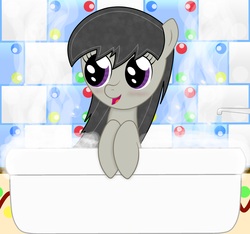 Size: 2242x2101 | Tagged: safe, artist:megaman174, octavia melody, earth pony, pony, g4, bath, female, solo