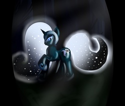 Size: 1024x868 | Tagged: safe, artist:madokah, nightmare moon, trixie, g4