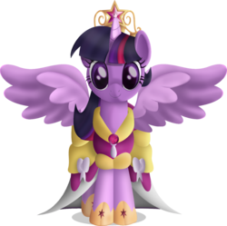 Size: 1600x1592 | Tagged: safe, artist:cryzeu, twilight sparkle, alicorn, pony, g4, female, mare, twilight sparkle (alicorn)