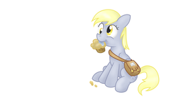 Size: 1366x768 | Tagged: safe, derpy hooves, pegasus, pony, g4, female, mare, muffin