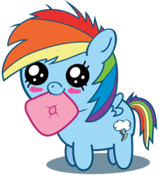 Size: 1200x1291 | Tagged: safe, rainbow dash, pegasus, pony, g4, cute, daaaaaaaaaaaw, dashabetes, female, pillow, solo