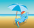 Size: 1438x1186 | Tagged: dead source, safe, rainbow dash, pegasus, pony, g4, eyes closed, female, mare, solo, umbrella