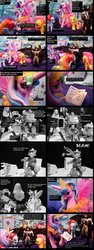 Size: 900x2399 | Tagged: safe, artist:sargesprinkles, fluttershy, princess celestia, rainbow dash, rarity, g4, batman, brushable, comic, female, fumetti, irl, male, photo, robin hood, time travel, toy, transformers