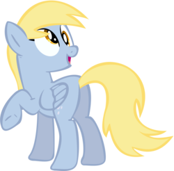 Size: 3000x2948 | Tagged: safe, artist:zachgamer77, derpy hooves, pegasus, pony, g4, butt, female, looking back, mare, plot, raised hoof, simple background, solo, transparent background, vector