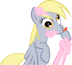 Size: 3793x3429 | Tagged: safe, artist:tar-the-pirate, derpy hooves, pegasus, pony, g4, cotton candy, female, food, mare, tongue out