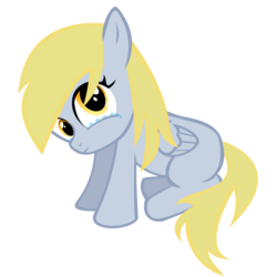 Size: 1000x1000 | Tagged: safe, artist:eyeofmagnus, derpy hooves, pegasus, pony, g4, crying, female, mare, sad, simple background, transparent background, vector