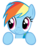 Size: 5000x6430 | Tagged: safe, artist:craftybrony, rainbow dash, pegasus, pony, g4, absurd resolution, cute, dashabetes, female, mare, simple background, smiling, solo, transparent background, vector