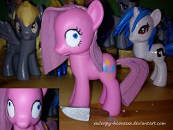 Size: 900x679 | Tagged: safe, artist:winter-hooves, pinkie pie, g4, brushable, customized toy, irl, knife, photo, pinkamena diane pie, toy